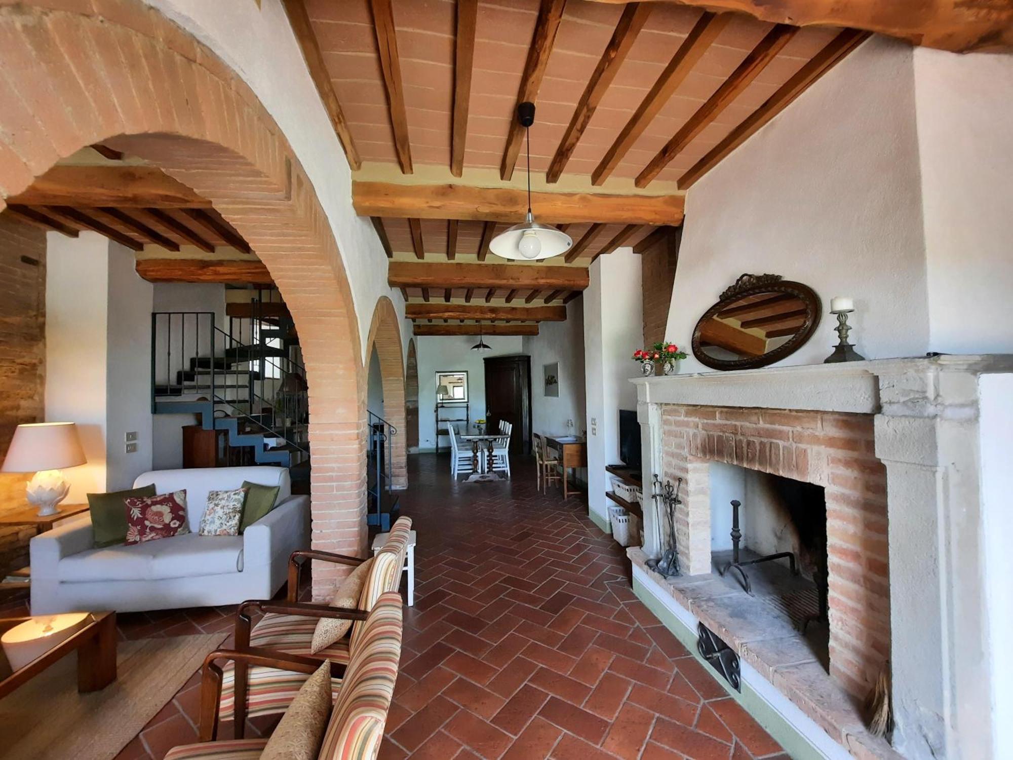 Pasqui Villas La Capanna Accogliente Casa In Paese Con Vista Piscina Wifi San Giovanni d'Asso Exterior photo